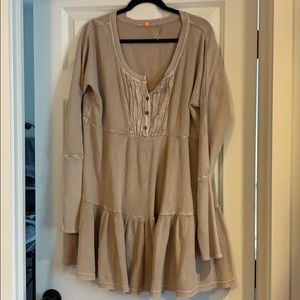FREE PEOPLE Henley dress.
